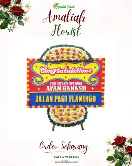 Sewa Papan Bunga Sasono Mulyo Kalimulya Depok